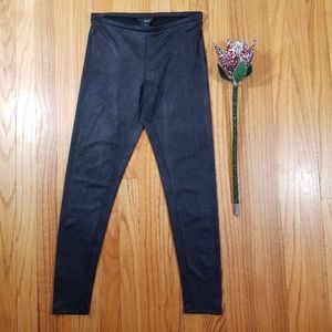 Leather look leggings